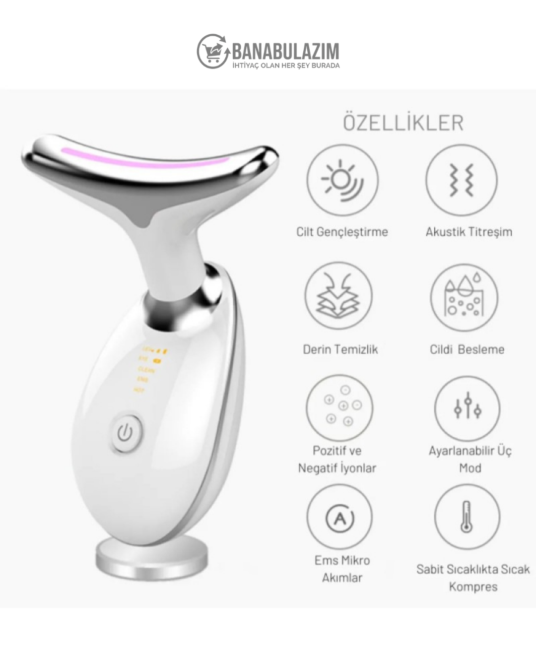 Kırışıklık Giderici Masaj Cihazı