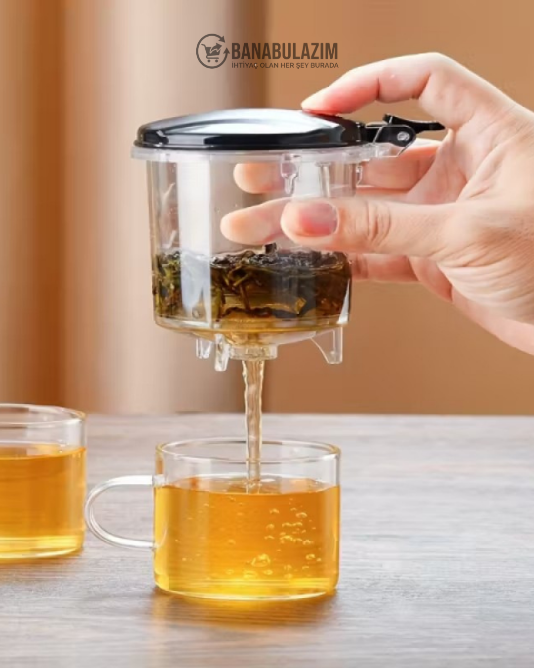 Otomatik Basmalı Demlik 900 ml