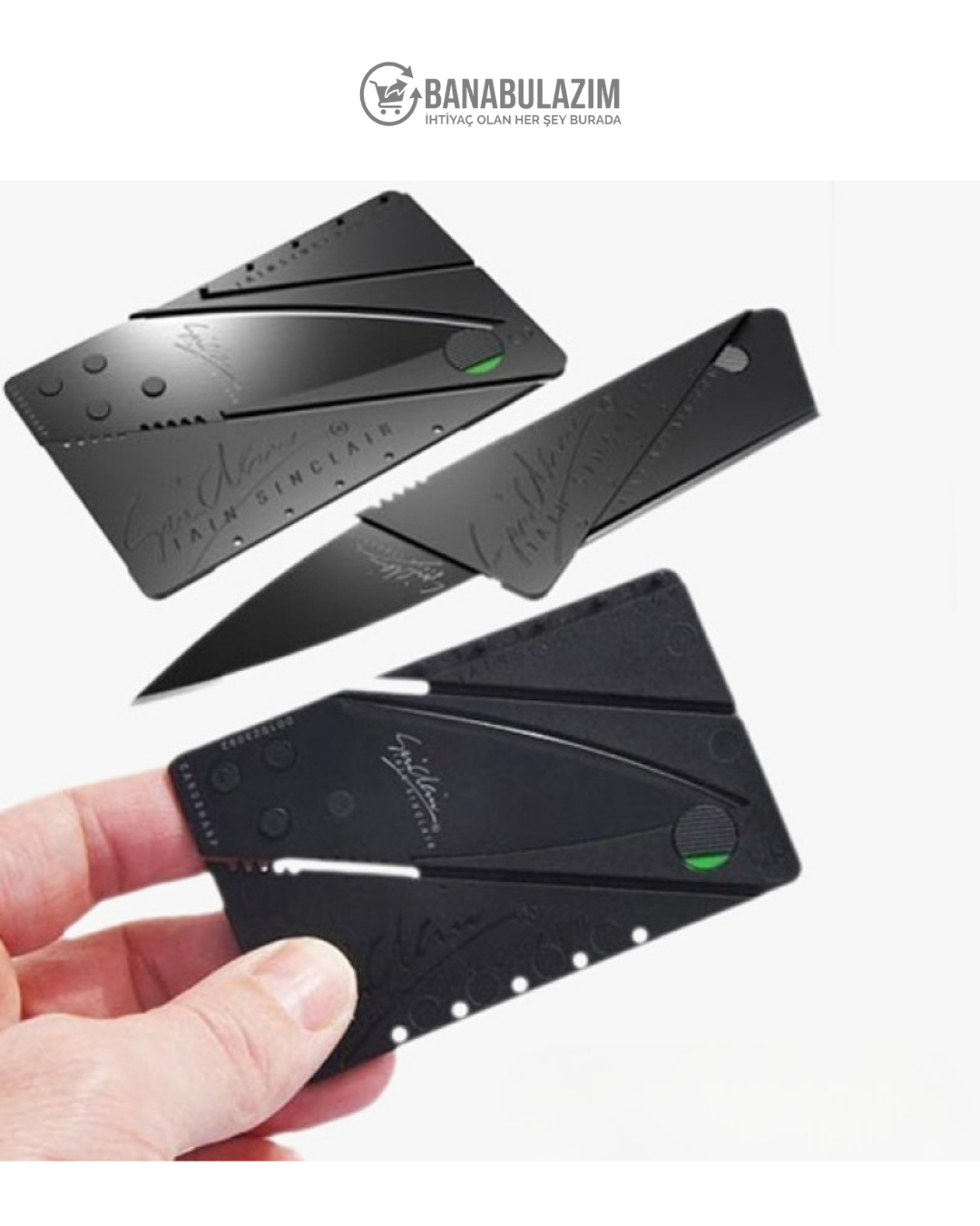 Kredi Kartı Paslanmaz Çelik Bıçak