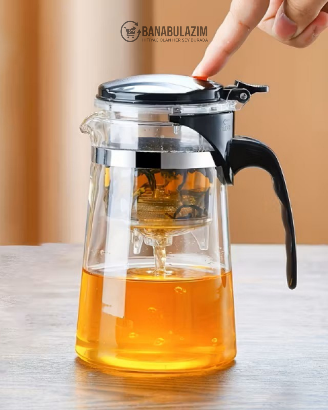 Otomatik Basmalı Demlik 900 ml