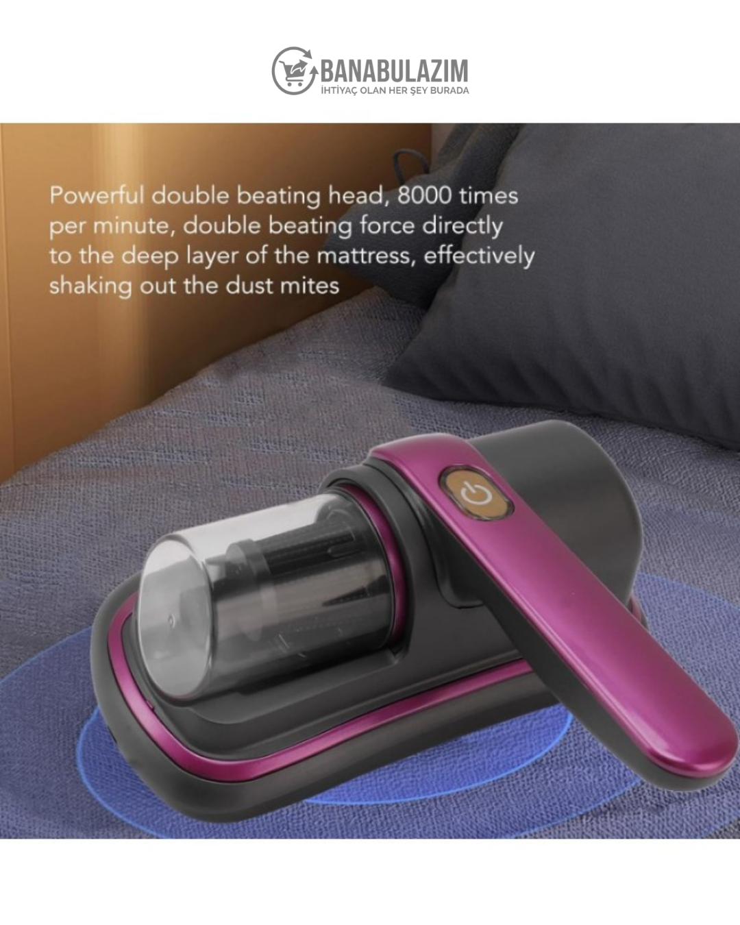 UV Işıklı Elektrikli Yatak ve Koltuk Temizleyici