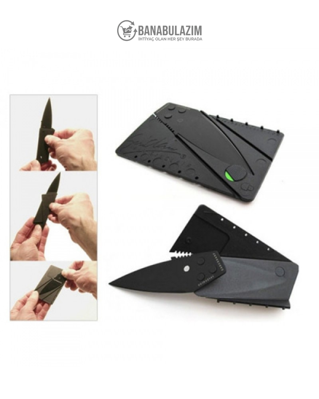 Kredi Kartı Paslanmaz Çelik Bıçak